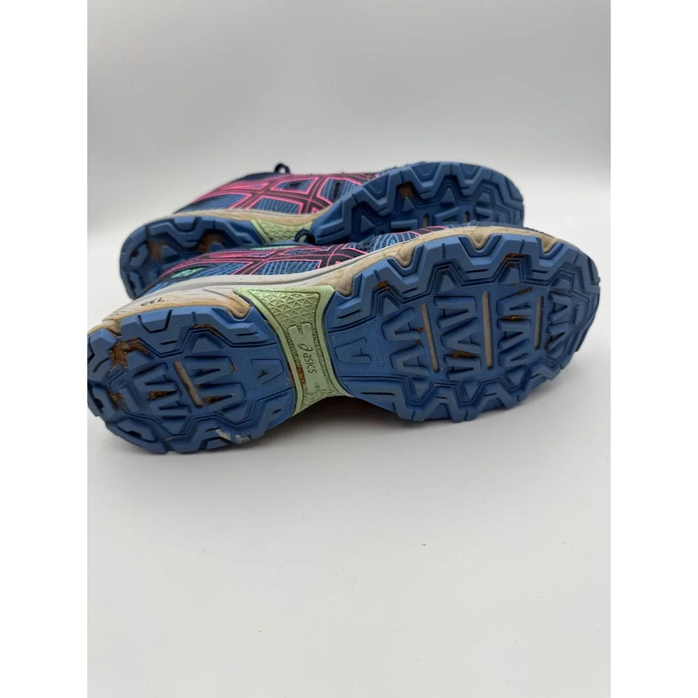 Asics‎ Gel-Venture 7 Womens Running Shoes Navy Blue Pink Teal 1012A476 Size 8.5
